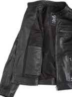 Women's Dark Brown Biker Style Leather Jacket