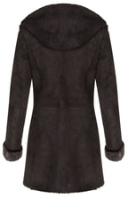 Womens Merino Sheepskin Hooded Coat-Antioch