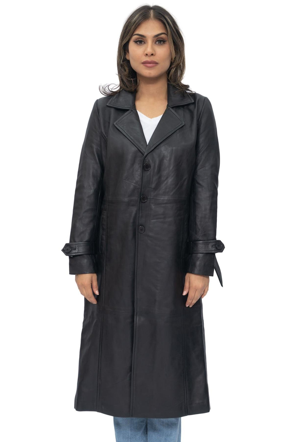Womens Full Length Trench Coat-Alhambra