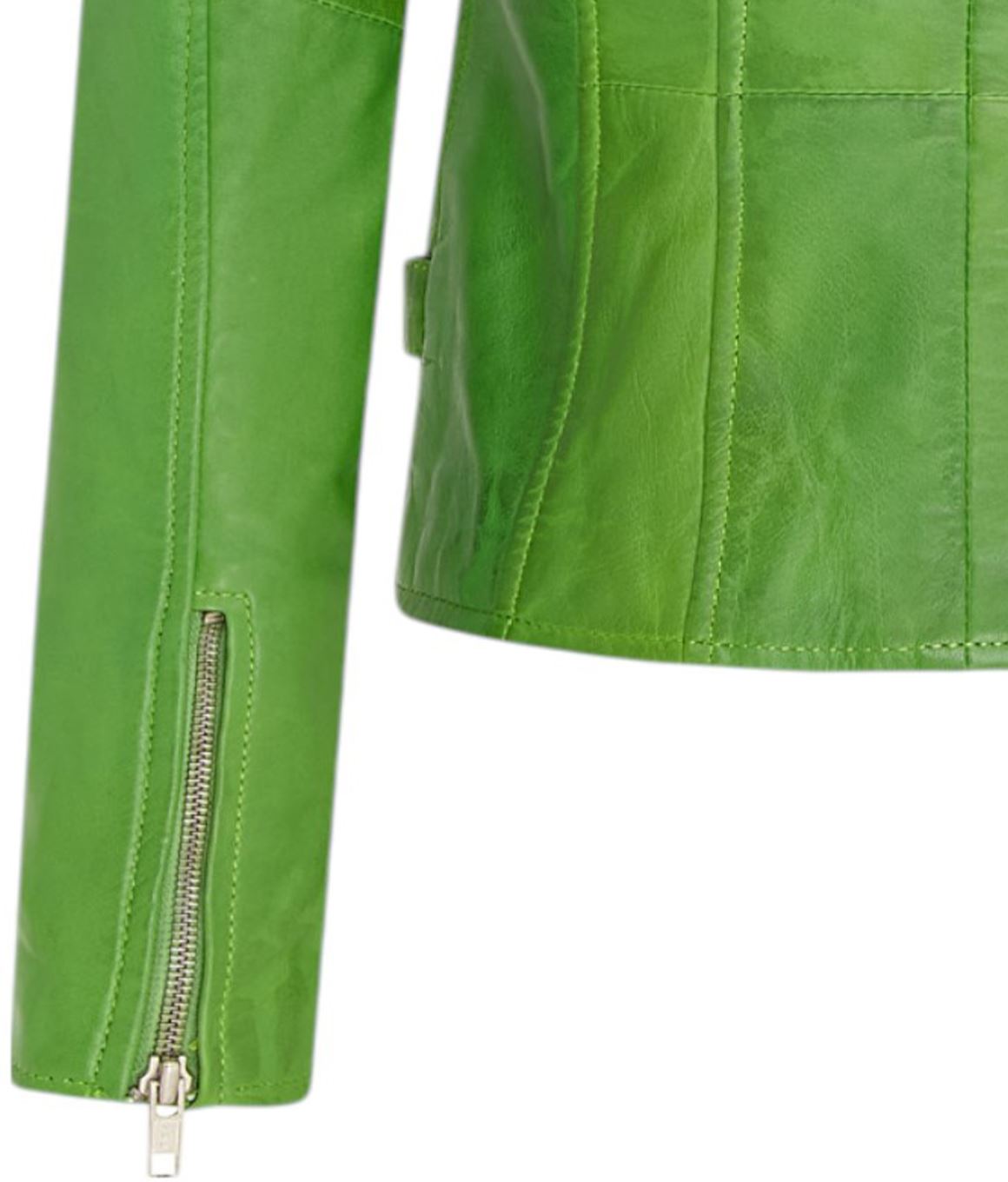 Womens Leather Vintage Brando Biker Jacket-Orlando