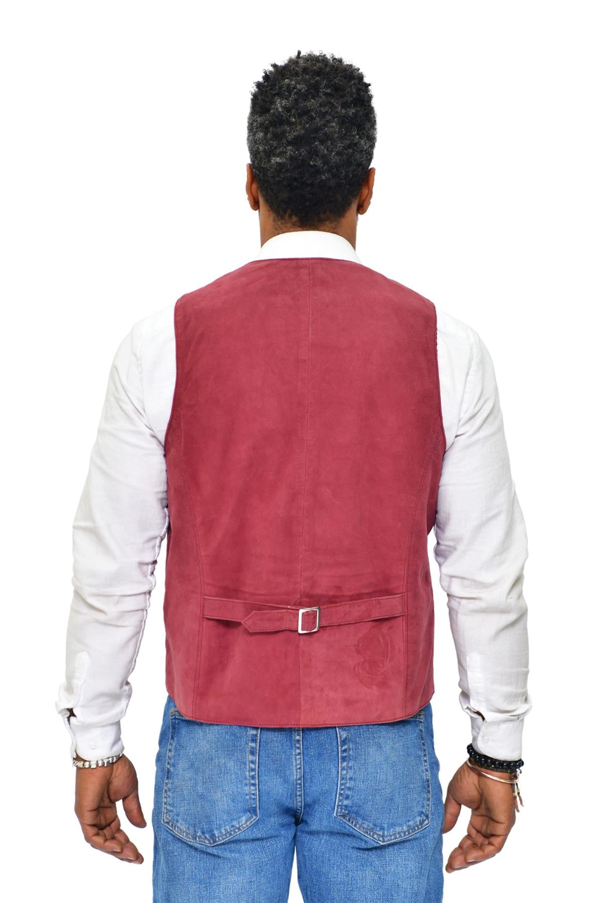 Mens Classic Goat Suede Leather Waistcoat-Norwich