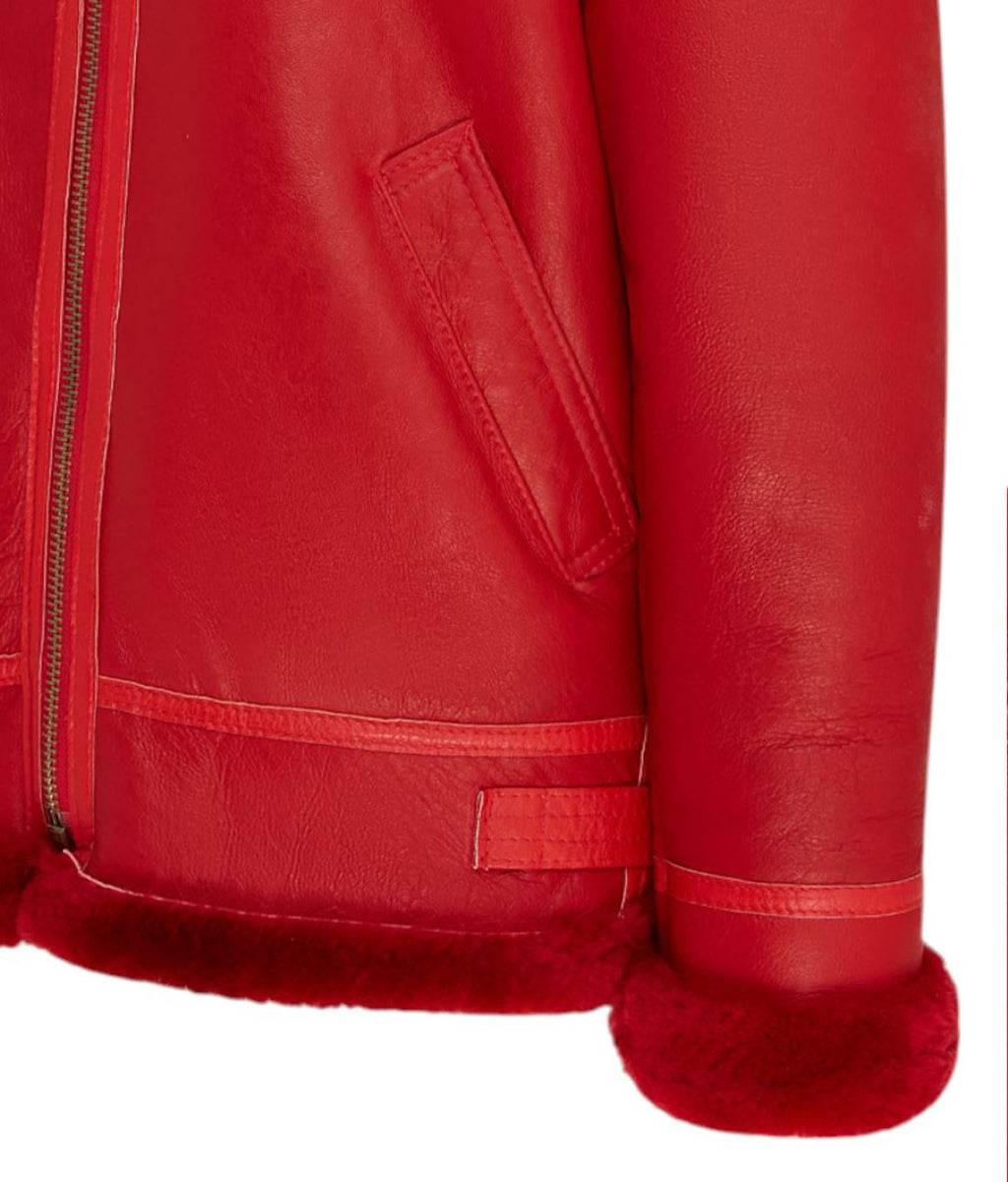 Mens B3 Bomber RAF Aviator Sheepskin Jacket -Wyndham