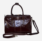 Unisex Leather Holdall Weekend Bag