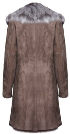 Womens Toscana Sheepskin Suede Trench Coat-Tbilisi