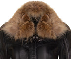 Womens Leather Parker Jacket-Arvada