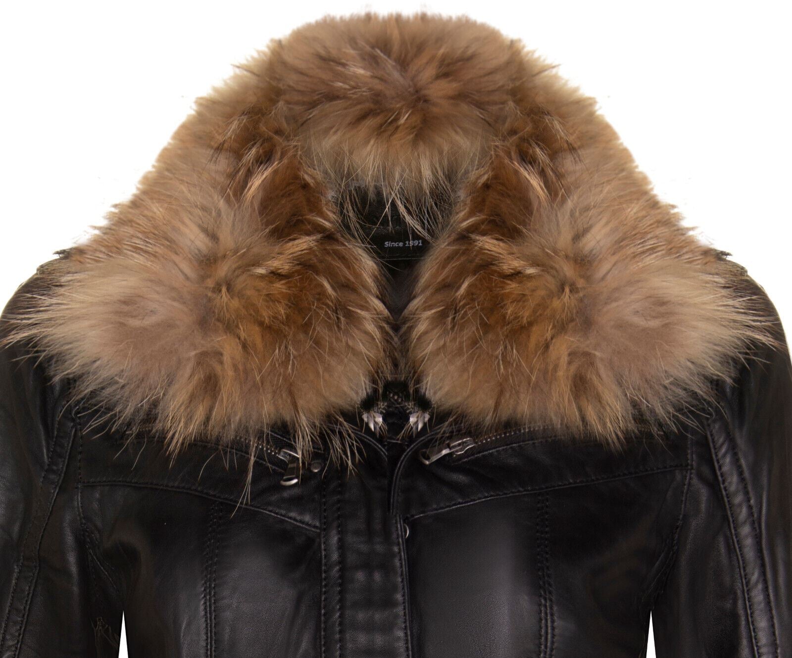 Womens Leather Parker Jacket-Arvada