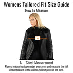 Womens Brando Black Leather Biker Jacket-Bari