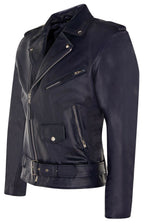 Mens Cow-Hide Black Brando Jacket -Venice