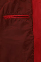 Women's Classic Red Nappa Leather Jacket DEBBIE - Soft Real Leather