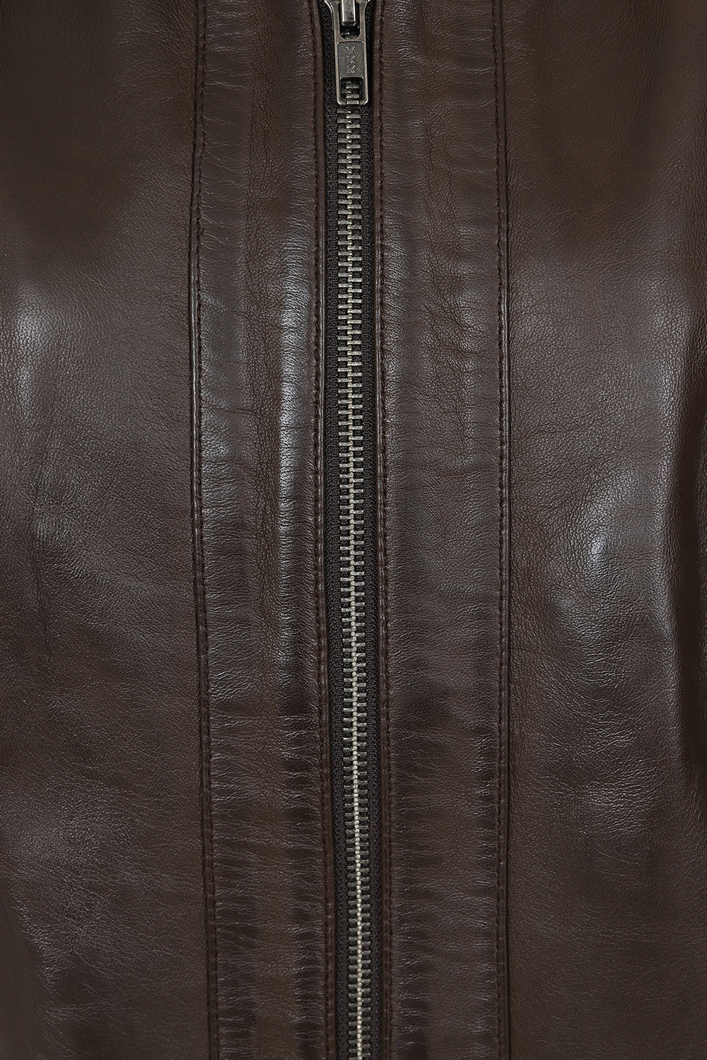 Women's Classic Brown Nappa Leather Jacket - DEBBIE