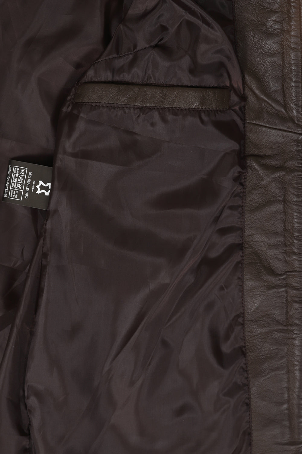 Women's Classic Brown Nappa Leather Jacket - DEBBIE