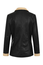 MOLLY Women's Classic Button Front Genuine Nappa Leather Jacket