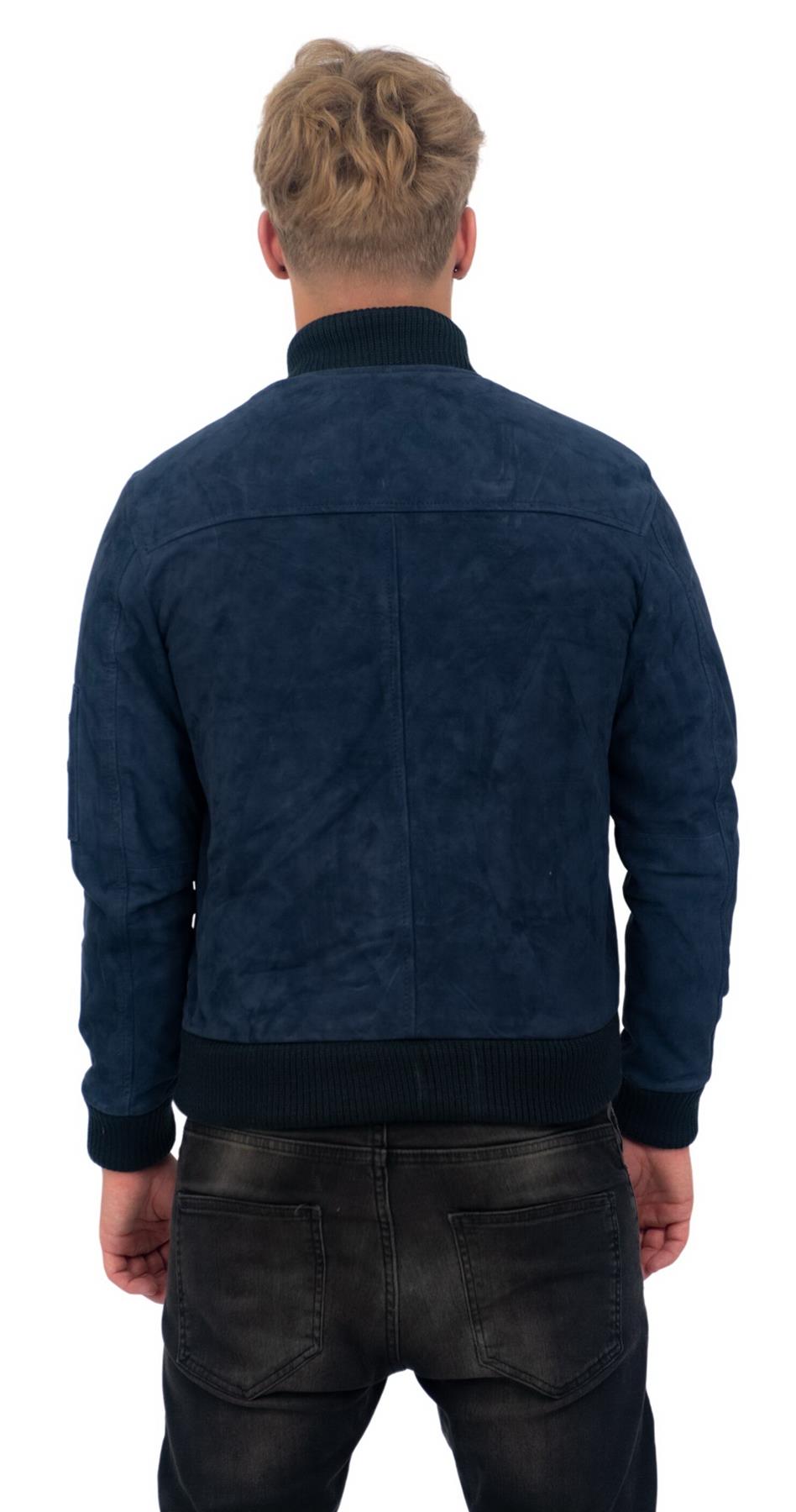 Mens Goat Suede MA-1 Bomber Jacket-Auckland