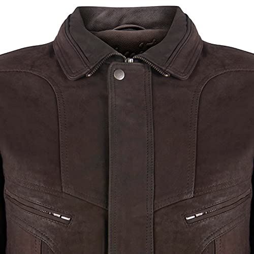 Mens Leather Bluson Tailored Bomber Jacket