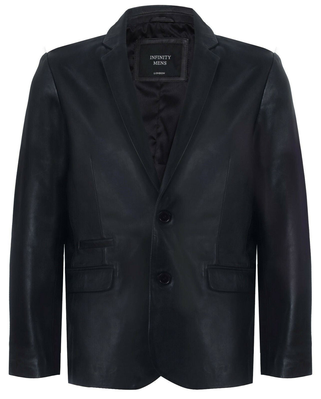 Mens Jacket Leather Blazer Soft Italian Fitted Vintage Coat