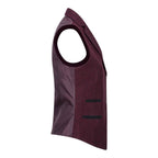 Womens 1920s Wine Wool Classic Retro Vintage Waistcoat