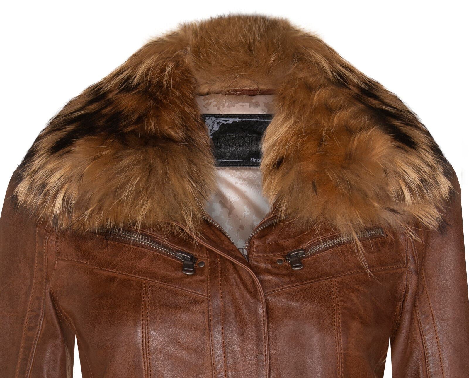 Womens Leather Parker Jacket-Arvada