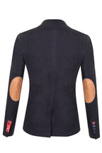 Womens 1920s Navy Blue Wool Classic Retro Vintage Blazer