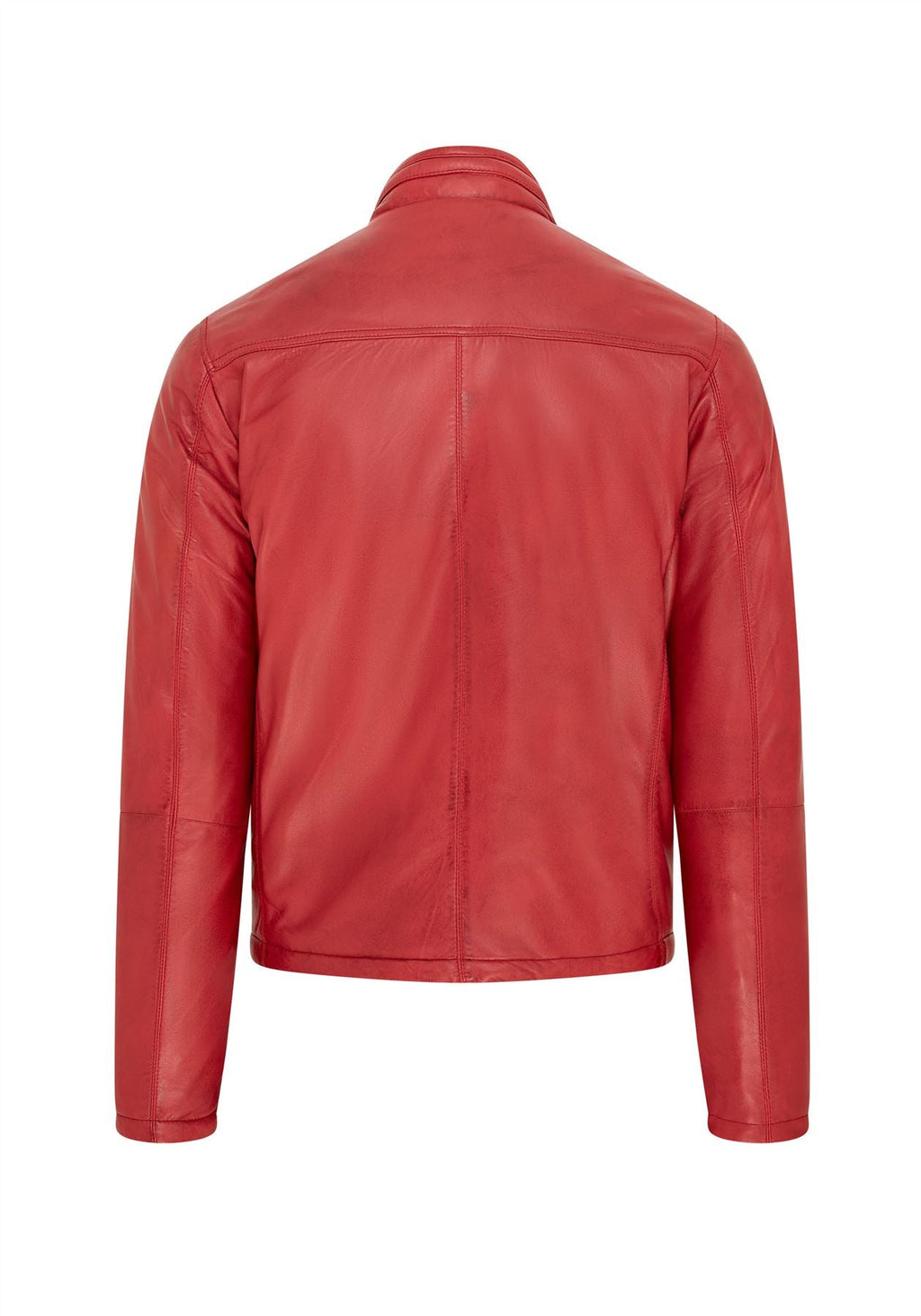 Mens Hooded Reversible Bomber Leather Jacket - Raufoss