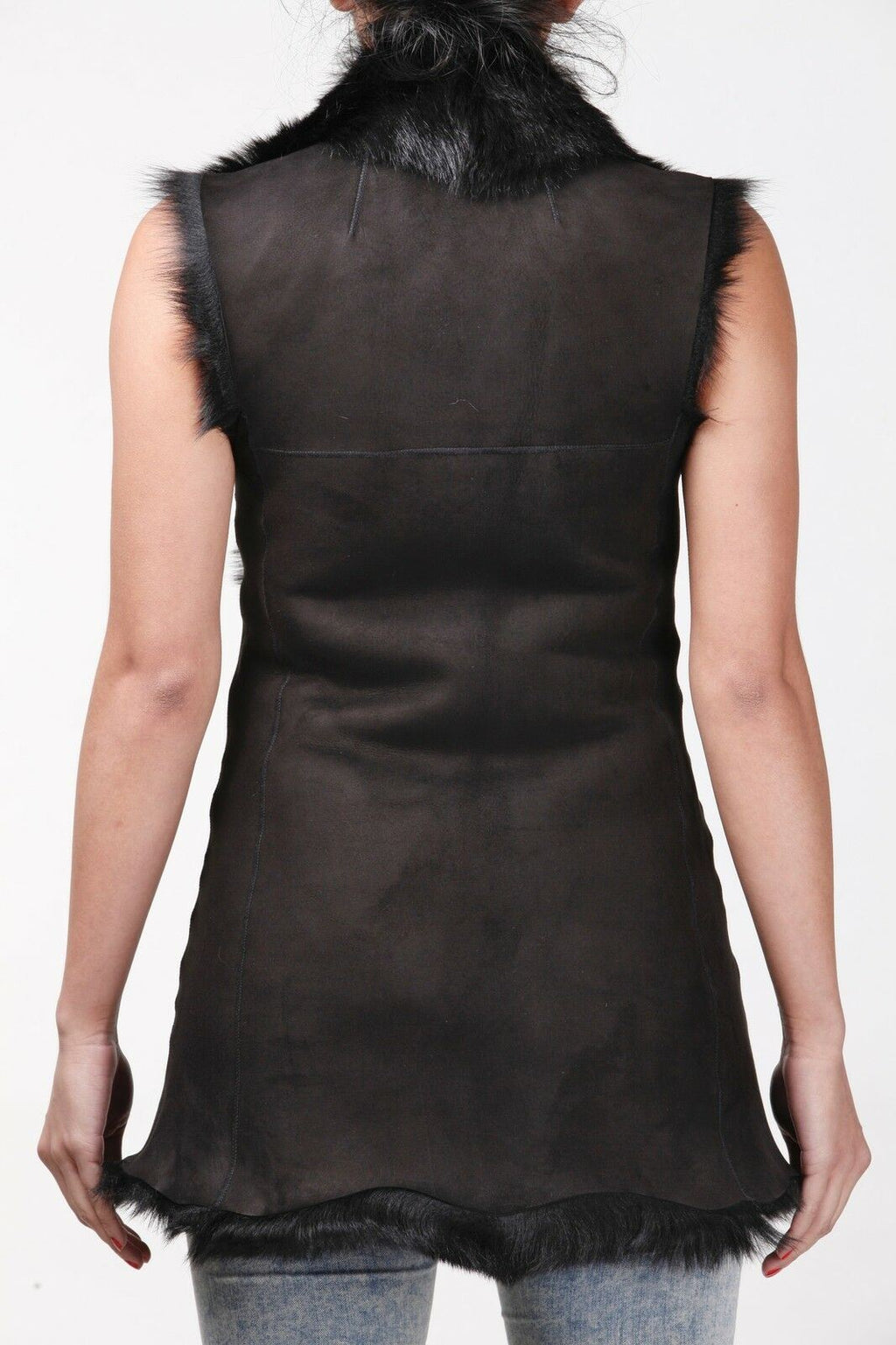 Women's Toscana Sheepskin Long Gilet-Sorocaba