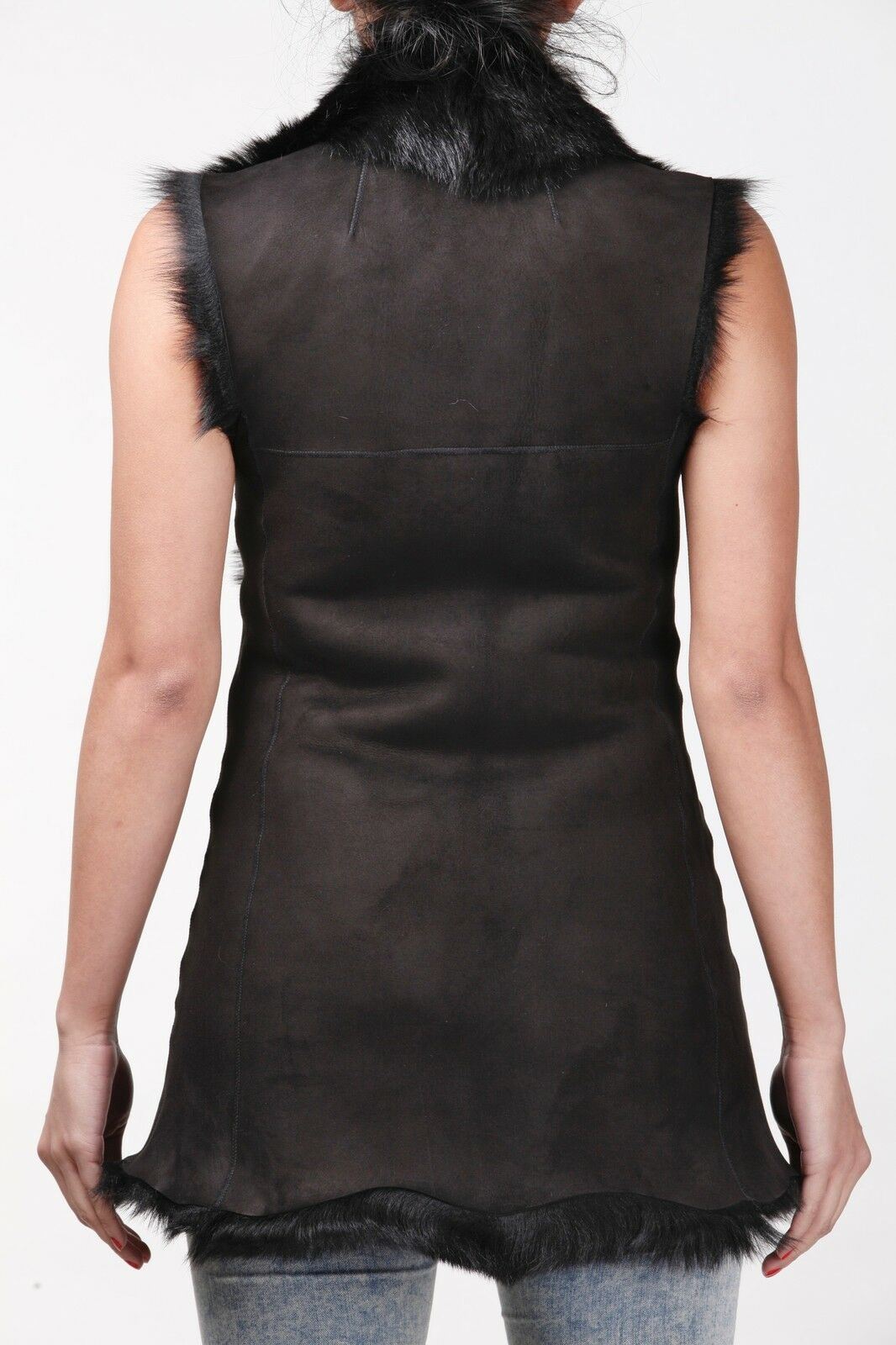 Women's Toscana Sheepskin Long Gilet-Sorocaba