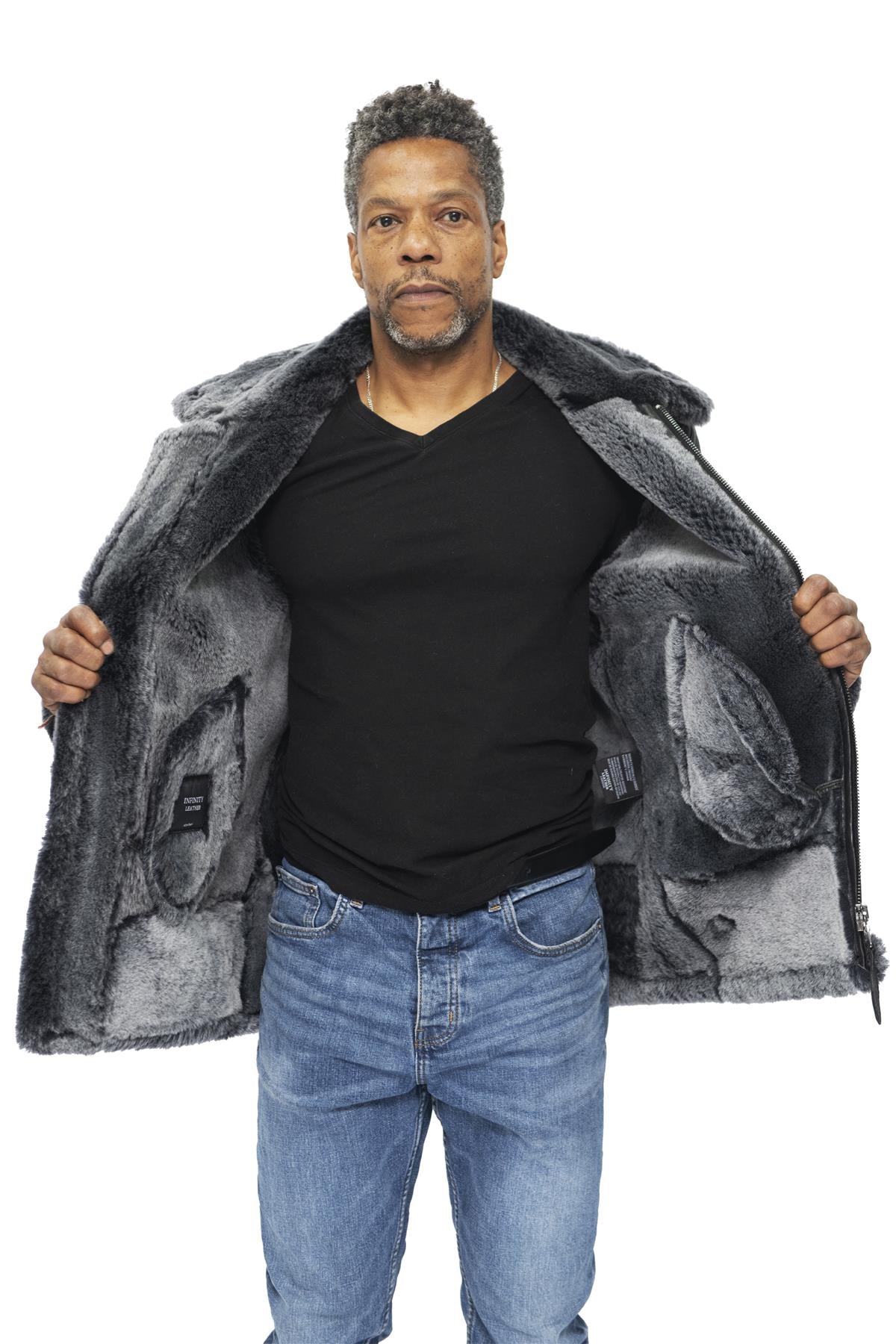 Mens B3 Aviator Flying Sheepskin Jacket-Alhambra