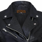 Womens Classic Leather Brando Biker Jacket-Loughton