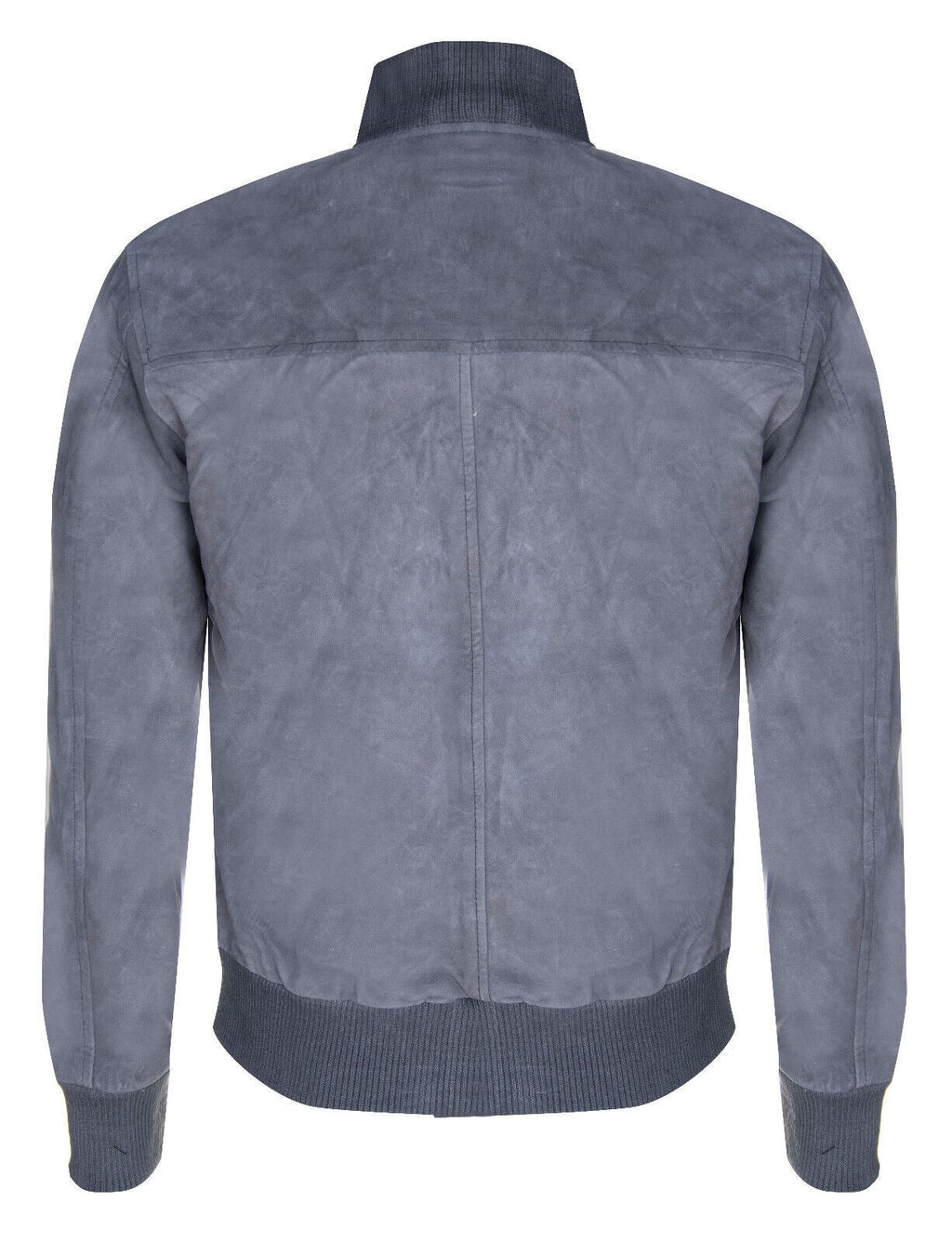 Mens Suede Leather MA-1 Varsity Bomber Jacket