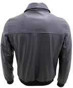 Mens Cowhide Analine Leather A2 US Airforce Bomber Jacket