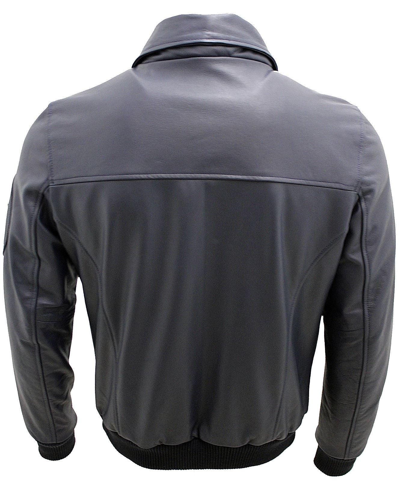 Mens Cowhide Analine Leather A2 US Airforce Bomber Jacket