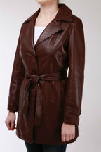 Womens 3/4 Length Trench Coat-Ranchi