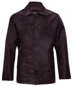 Mens Cowhide Leather Box Jacket-Mendoza