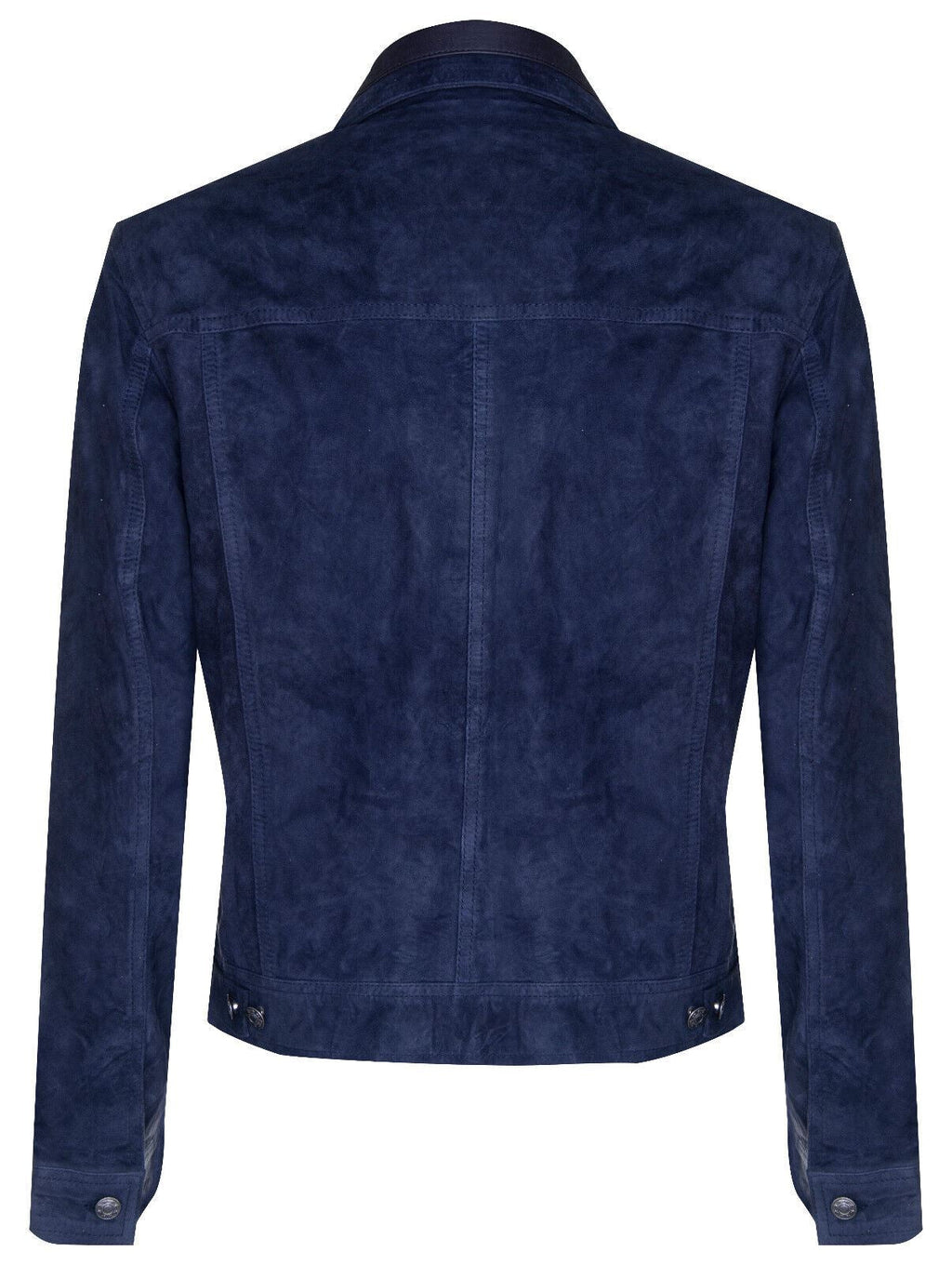Mens Goat Suede Leather Jeans Jacket-Adelaide