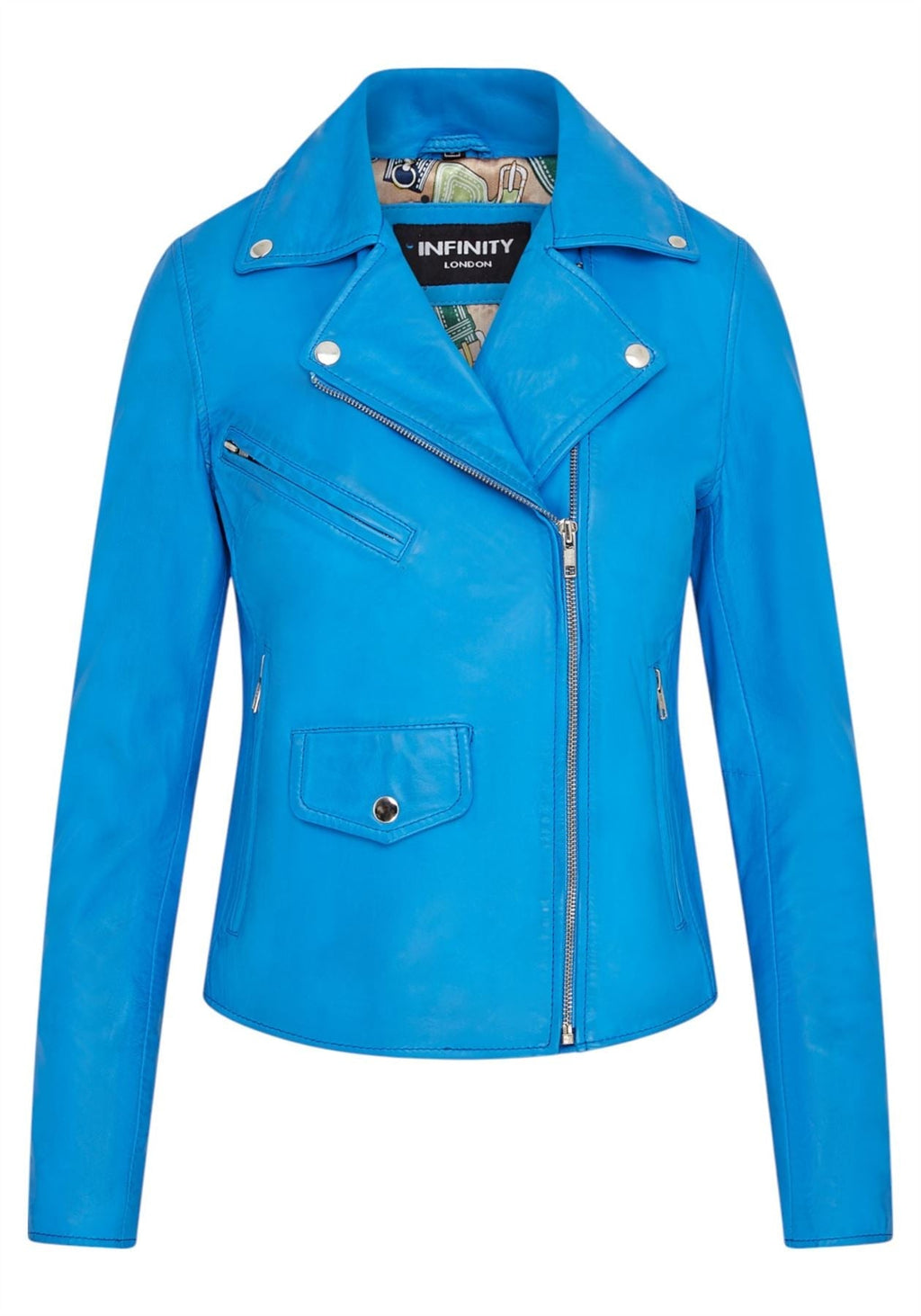Women's Classic Brando Biker Leather Jacket - Broome