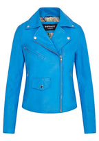 Women's Classic Brando Biker Leather Jacket - Broome