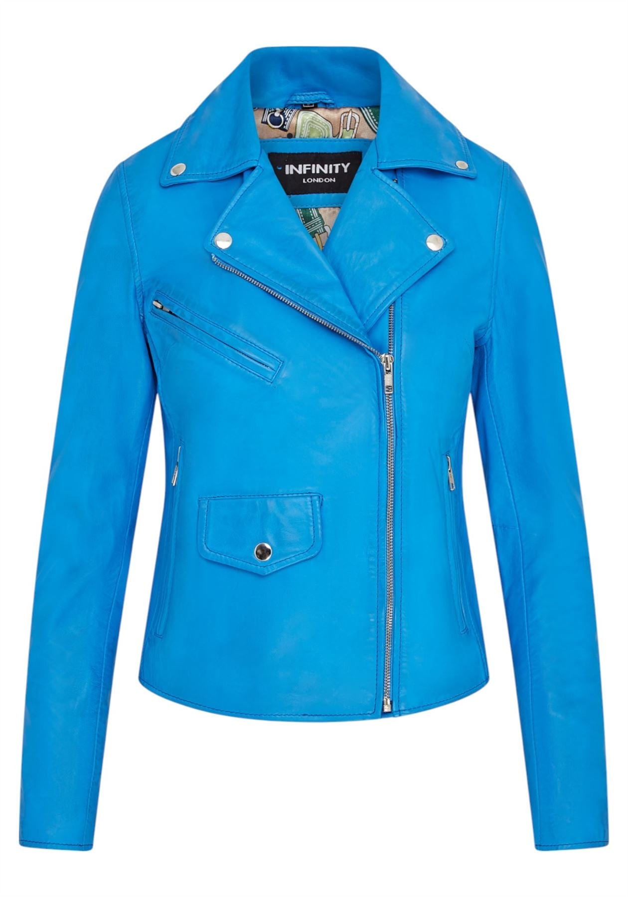 Women's Classic Brando Biker Leather Jacket - Broome