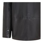 Men’s 4 Button Italian Leather Blazer Jacket - Loxton