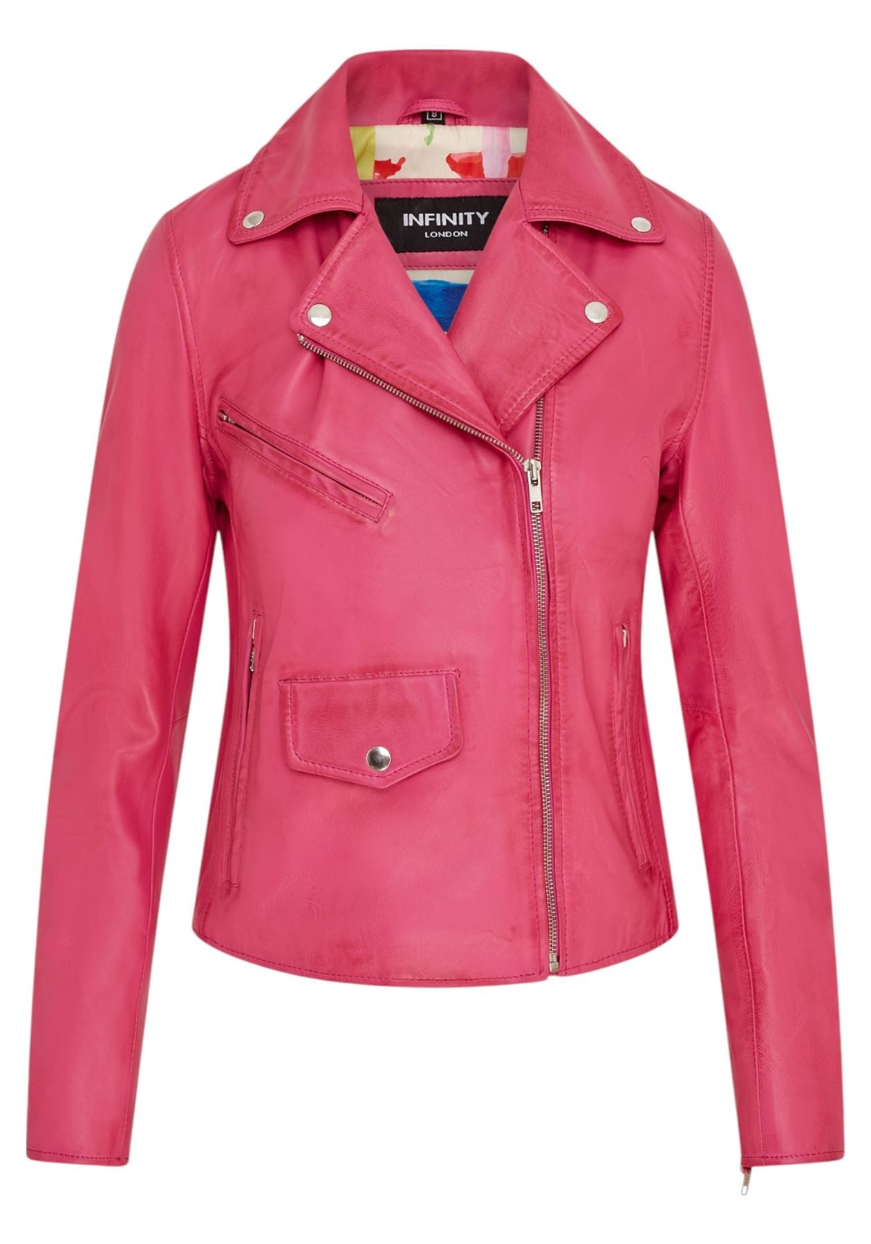 Women's Classic Brando Biker Leather Jacket - Broome