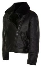 Womens B3 Sheepskin Leather Flying Jacket-Bergamo
