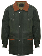 Mens Nubuck Leather Parka Coat-Winnipeg
