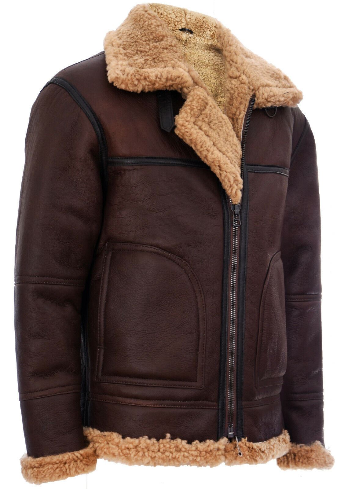 Mens B3 Shearling Sheepskin Aviator Jacket-Gloucester