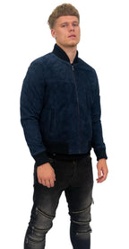 Mens Goat Suede MA-1 Bomber Jacket-Auckland