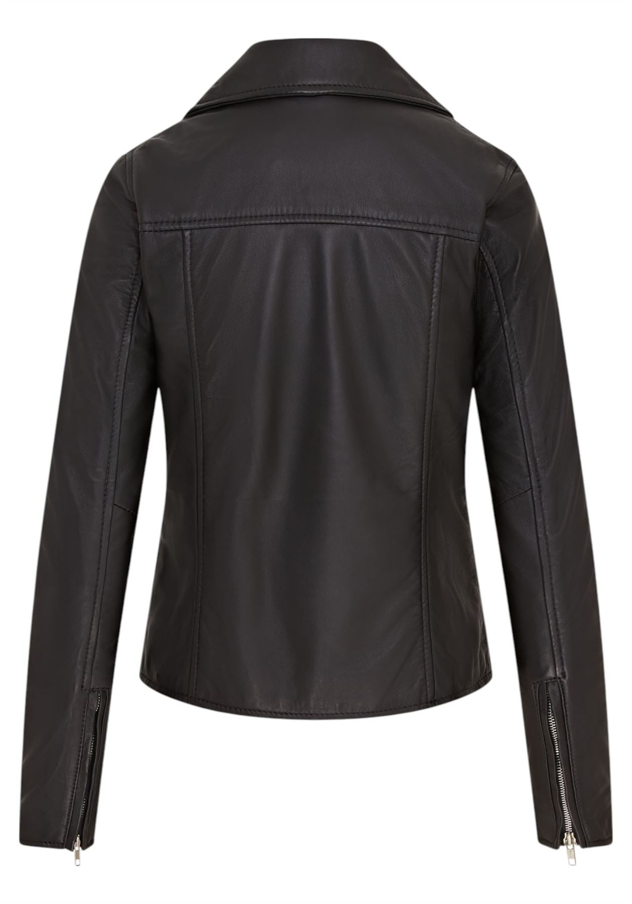 Women's Classic Brando Biker Leather Jacket - Broome