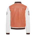 Mens Baseball Leather Letterman Bomber Jacket - Ashwood
