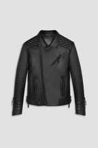 Alexander 3.0 Matte Black Hardware Leather Jacket (Man)