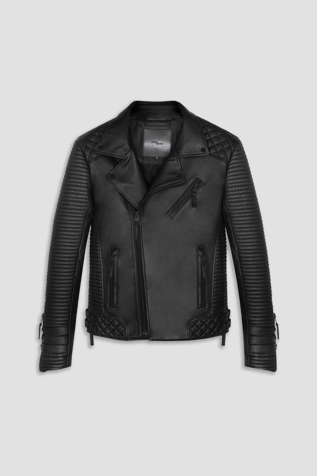 Alexander 3.0 Matte Black Hardware Leather Jacket (Man)