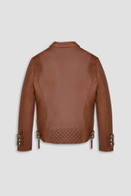Alexander 3.0: Retro Brown Leather Jacket