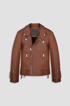 Alexander 3.0 Tall: Retro Brown Leather Jacket (Man)