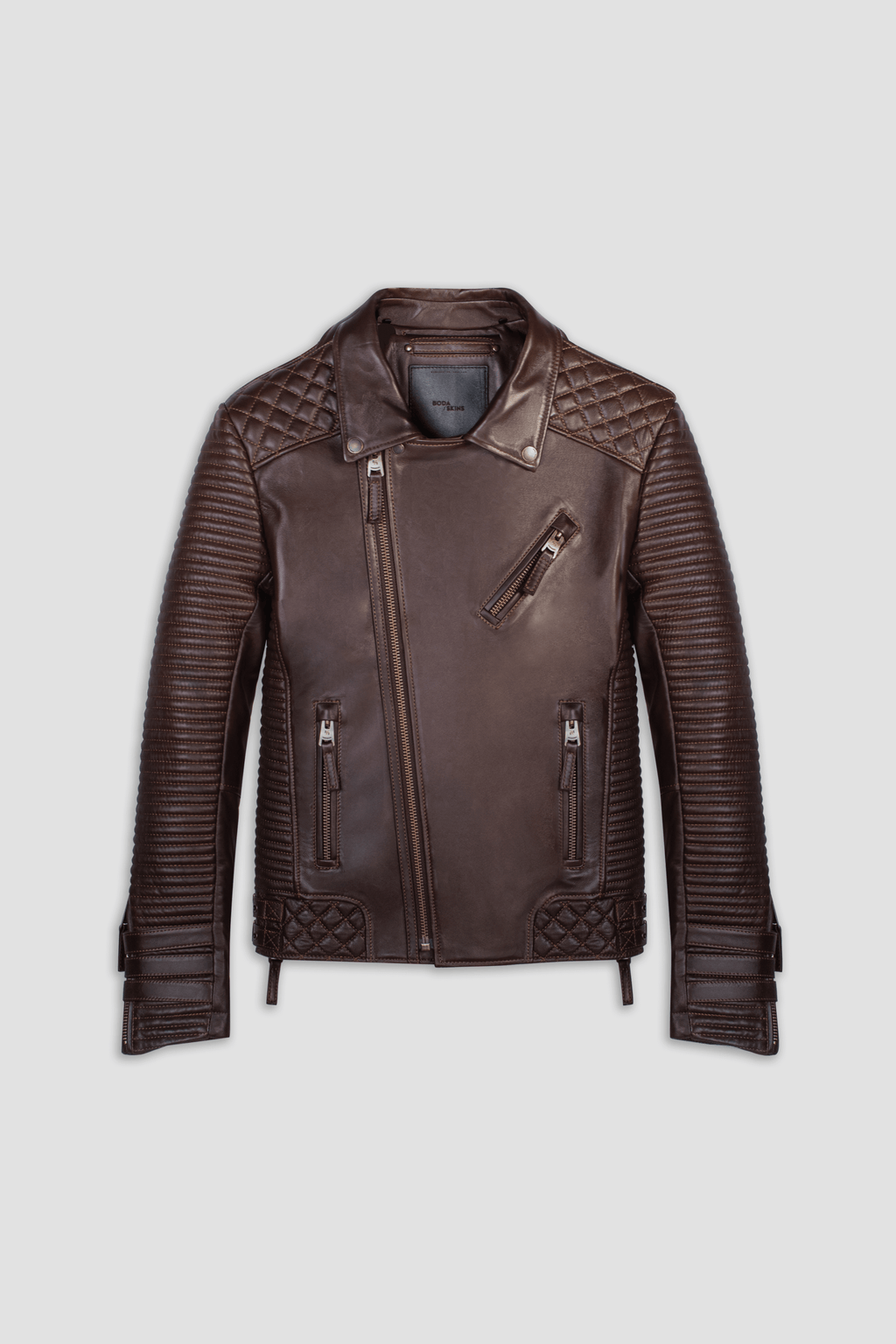 Alexander 3.0 Tall: Antique Brown Leather Jacket (Man)