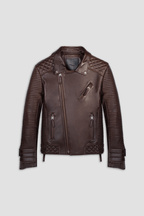 Alexander 3.0 Tall: Antique Brown Leather Jacket (Man)